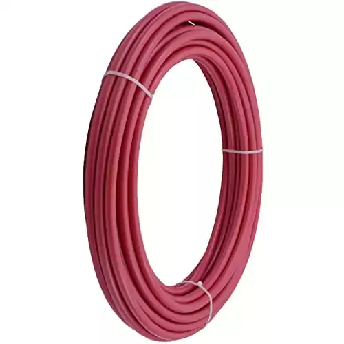 SharkBite 1/2 Inch x 100 Feet Red PEX-B, PEX Pipe Flexible Water Tubing for Plumbing, U860R100