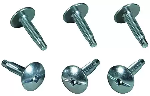 Square D by Schneider Electric S106 Load Center Cover Replacement Screws, 6-Pack, No Size, Silver, 6 Count