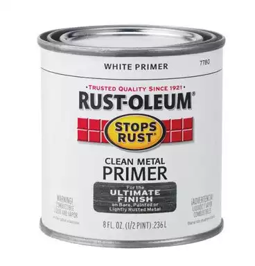 Rustoleum Stops Rust 7780-730 1/2 Pint White Primer Stops Rust Clean Metal Primer