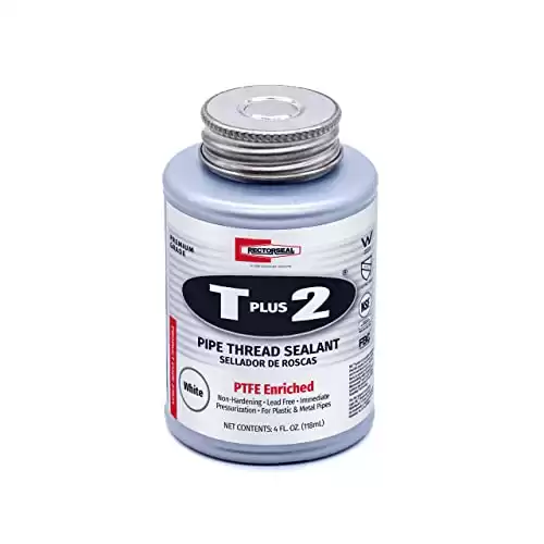 Rectorseal 23631 1/4 Pint Brush Top T Plus 2 Pipe Thread Sealant