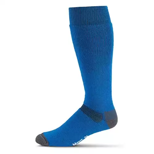 Minus33 Merino Wool Ski and Snowboard Sock Azure Blue Small