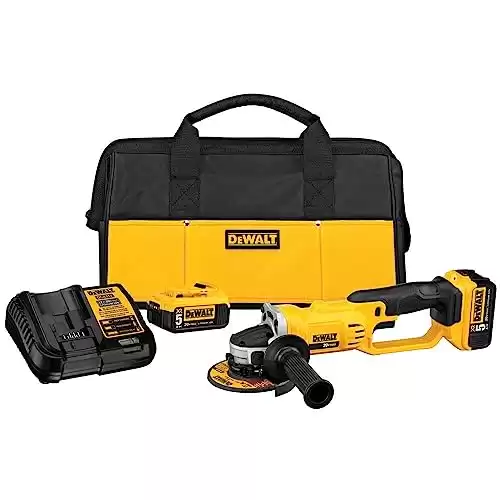 DEWALT 20V MAX* Angle Grinder Tool Kit, 4-1/2-Inch (DCG412P2)