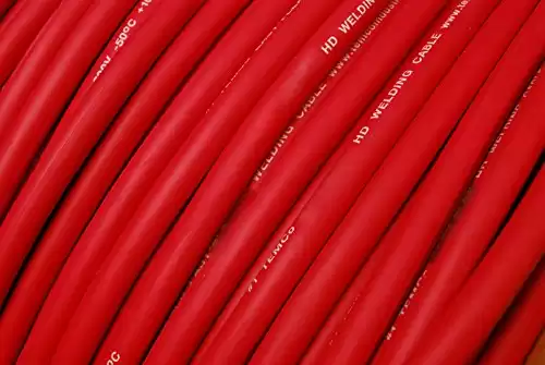 TEMCo WC0325-20 ft 4/0 Gauge AWG Welding Lead & Car Battery Cable Copper Wire RED | Made in USA