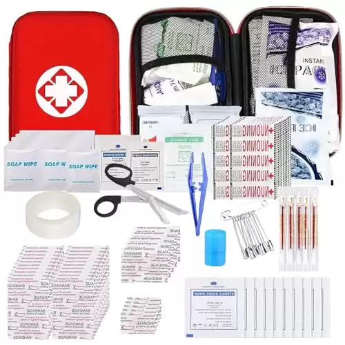 275Pcs Travel First Aid Kits for Car Emergency Preparedness Items Urgent Accident Essentials Kit Survival Gear Equipment Sports First Aid Kit for College Dorm Student, Home, Boat