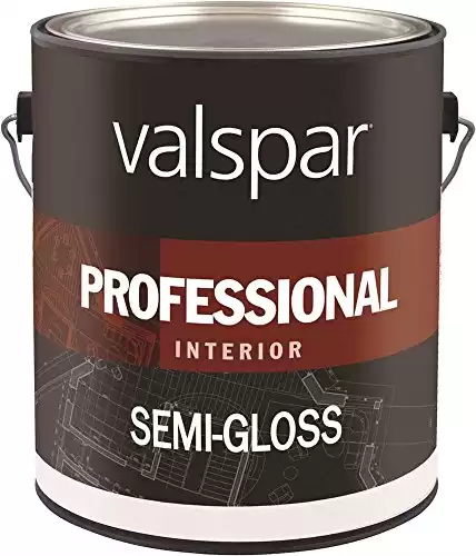 Valspar Paint GIDDS-134053 Interior High Hide Latex Paint White Semi Gloss, Gallon - 134053