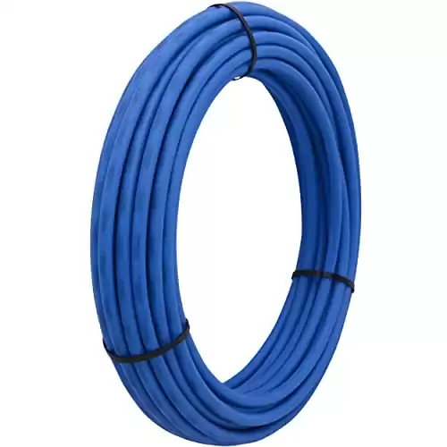 SharkBite 1/2 Inch x 100 Feet Blue PEX-B, PEX Pipe Flexible Water Tubing for Plumbing, U806B100